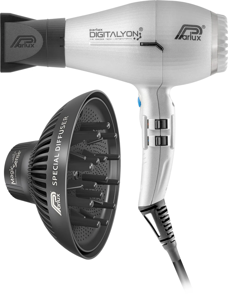 Parlux Digitalyon + Magic Sense hairdryer + diffuser