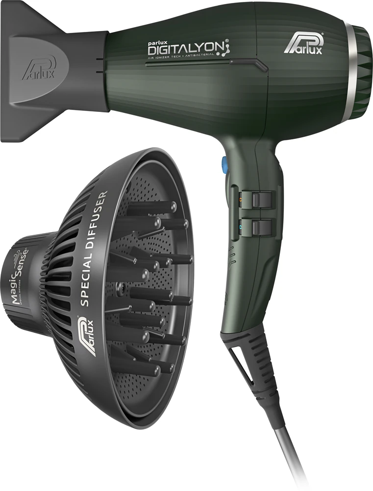 Parlux Digitalyon + Magic Sense hairdryer + diffuser