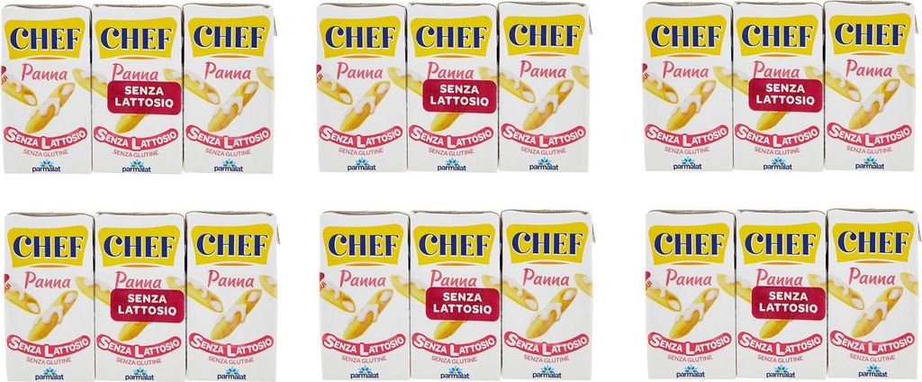 Parmalat Chef Lactose-Free Cooking Cream, Gluten-Free (18 x 125ml) Cooking Sauce