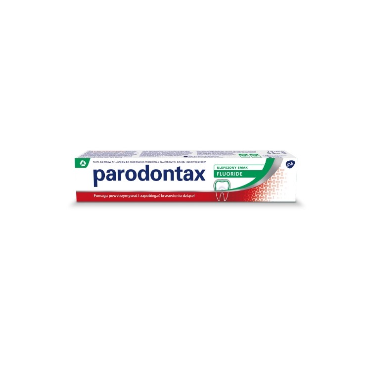 Parodontax Fluoride Pasta with zębów zapobiegająca krwawieniu dziąseł 75 ml 75g