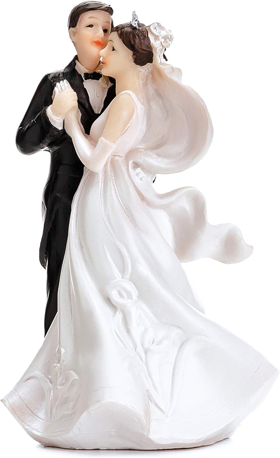 PartyDeco Wedding Cake Figure Bride and Groom dancing