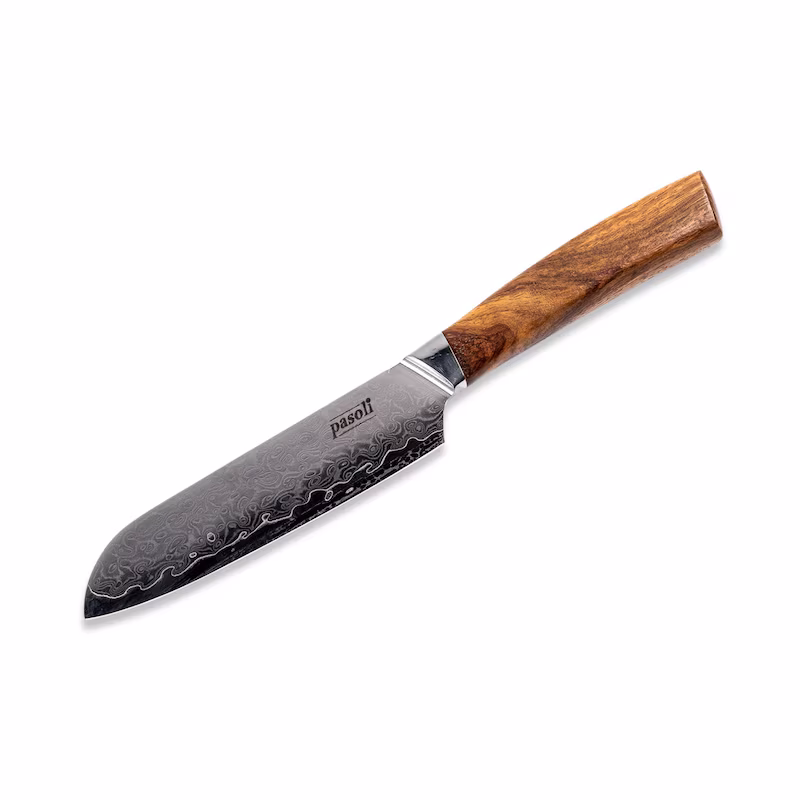 Pasoli damask santoku knife, blade 13 cm