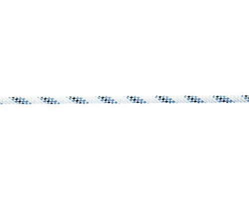 Mamutec Passat linen polyester Ø 12 mm white-blue-black sold by the meter