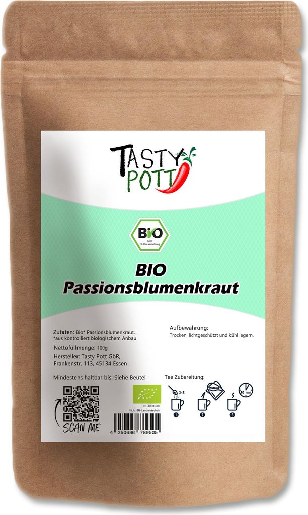 TASTY-POTT Cut passionflower herb 100g