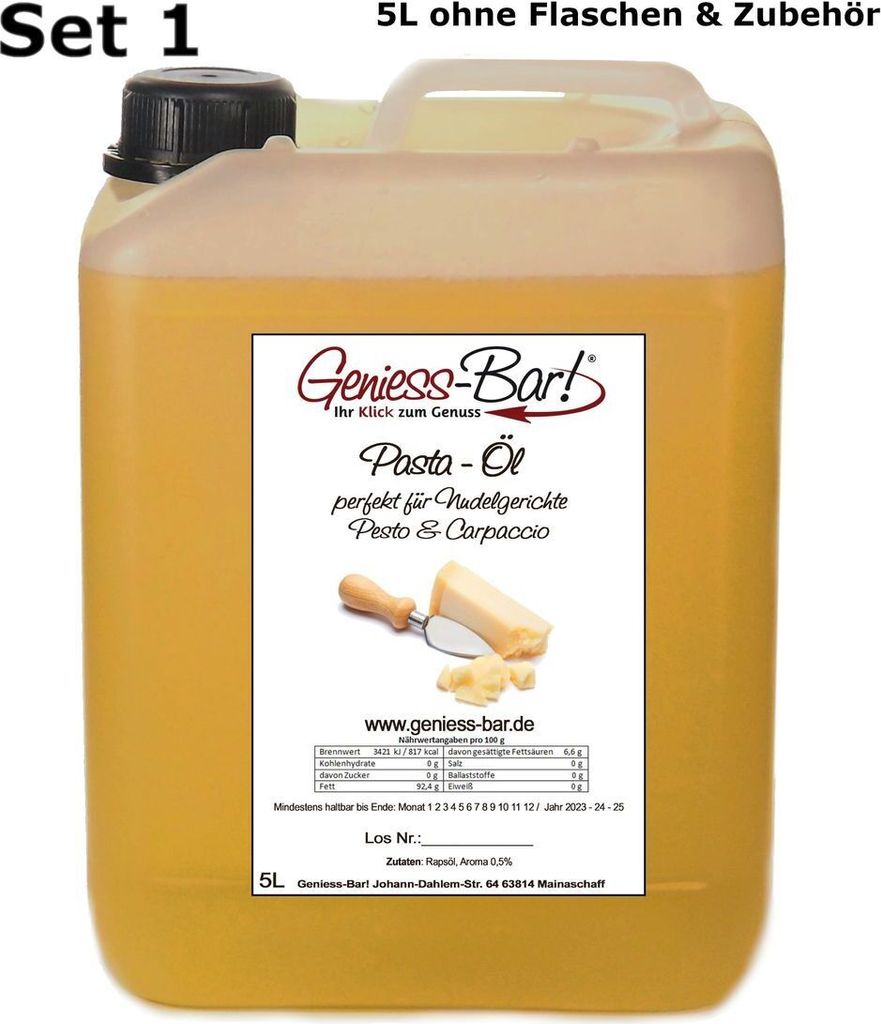 Edible! Pasta Oil 5L like hearty Italian hard cheese VEGAN