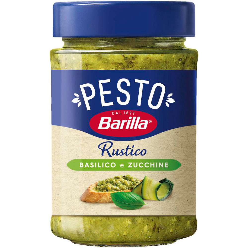 Barilla Pastasoße, Pesto Rustico Basilico & Zucchine