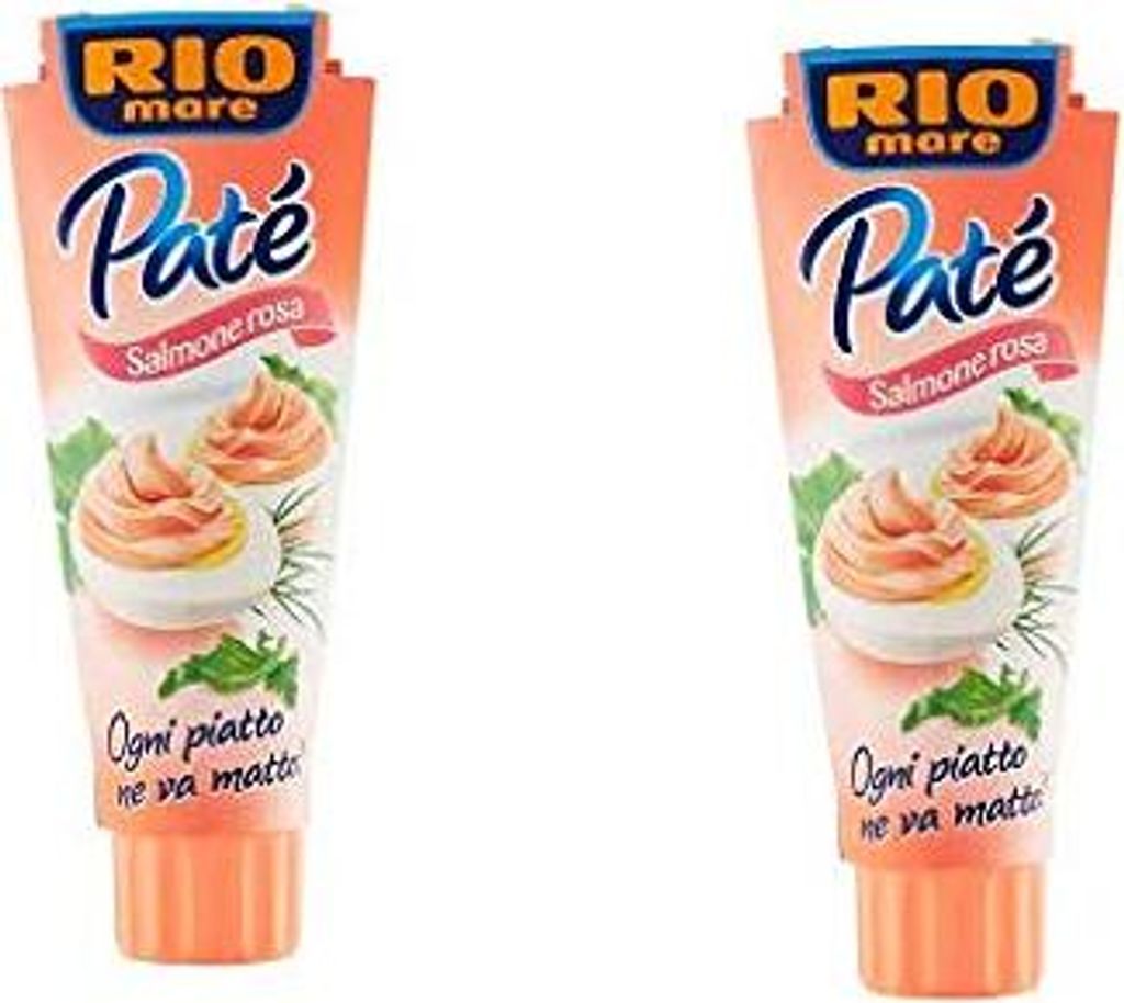 Pate Tonno Rio Mare Salmone pink salmon tuna cream 100 g Spreadable 100g