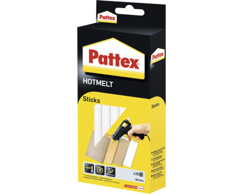 Pattex Hotmelt hot glue sticks, 25 pieces