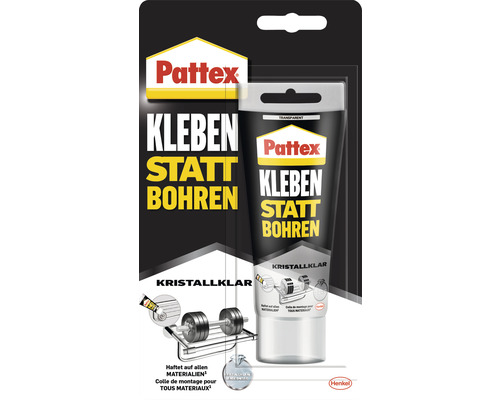 Pattex gluing instead of drilling crystal clear 90 g