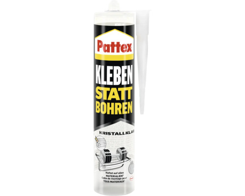 Pattex gluing instead of drilling assembly adhesive crystal clear 290 g