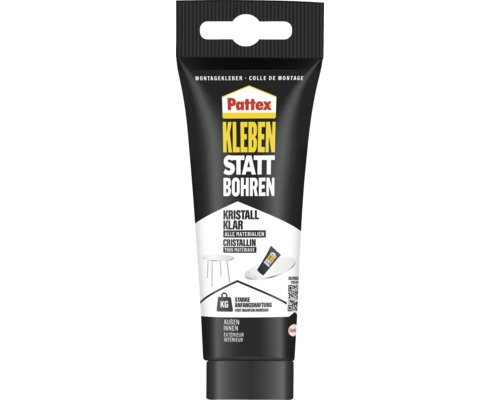 Pattex gluing instead of drilling assembly adhesive crystal clear - all materials - transparent 208 g