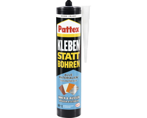 Pattex assembly adhesive gluing instead of drilling inside and outside 450 g