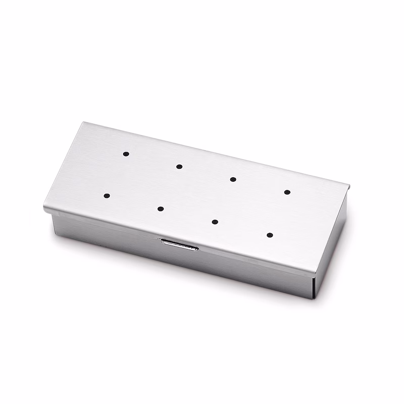Patton Stainless Steel Smoker Box Solid, 24x10.5x4.5cm