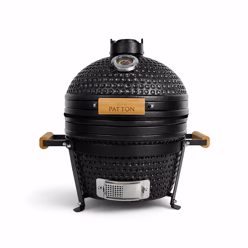 Patton Kamado Charcoal Grill "Classic", Grill Ø34cm, Matte Black