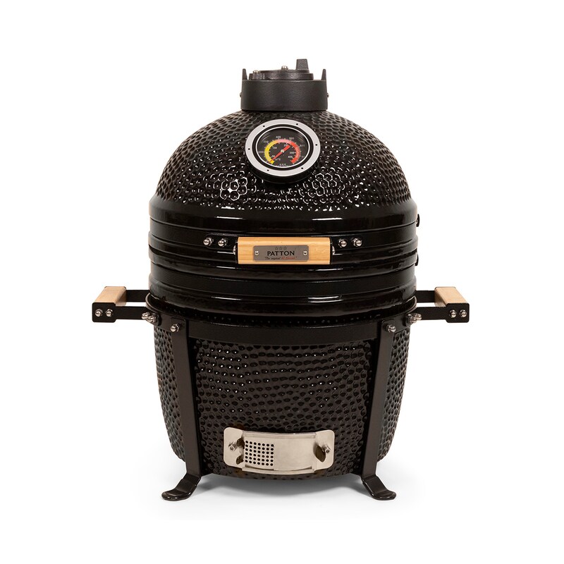 Patton Kamado Charcoal Grill "Premium", Grill Ø33.5cm, Black