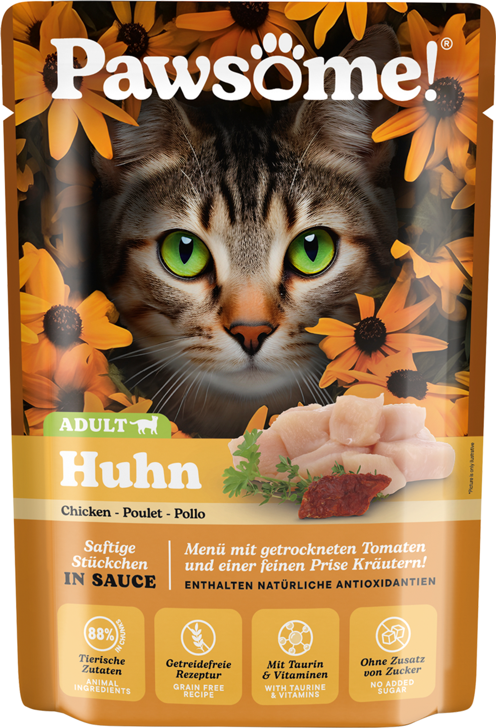 Pawsome Adult Chicken Wet Cat Food