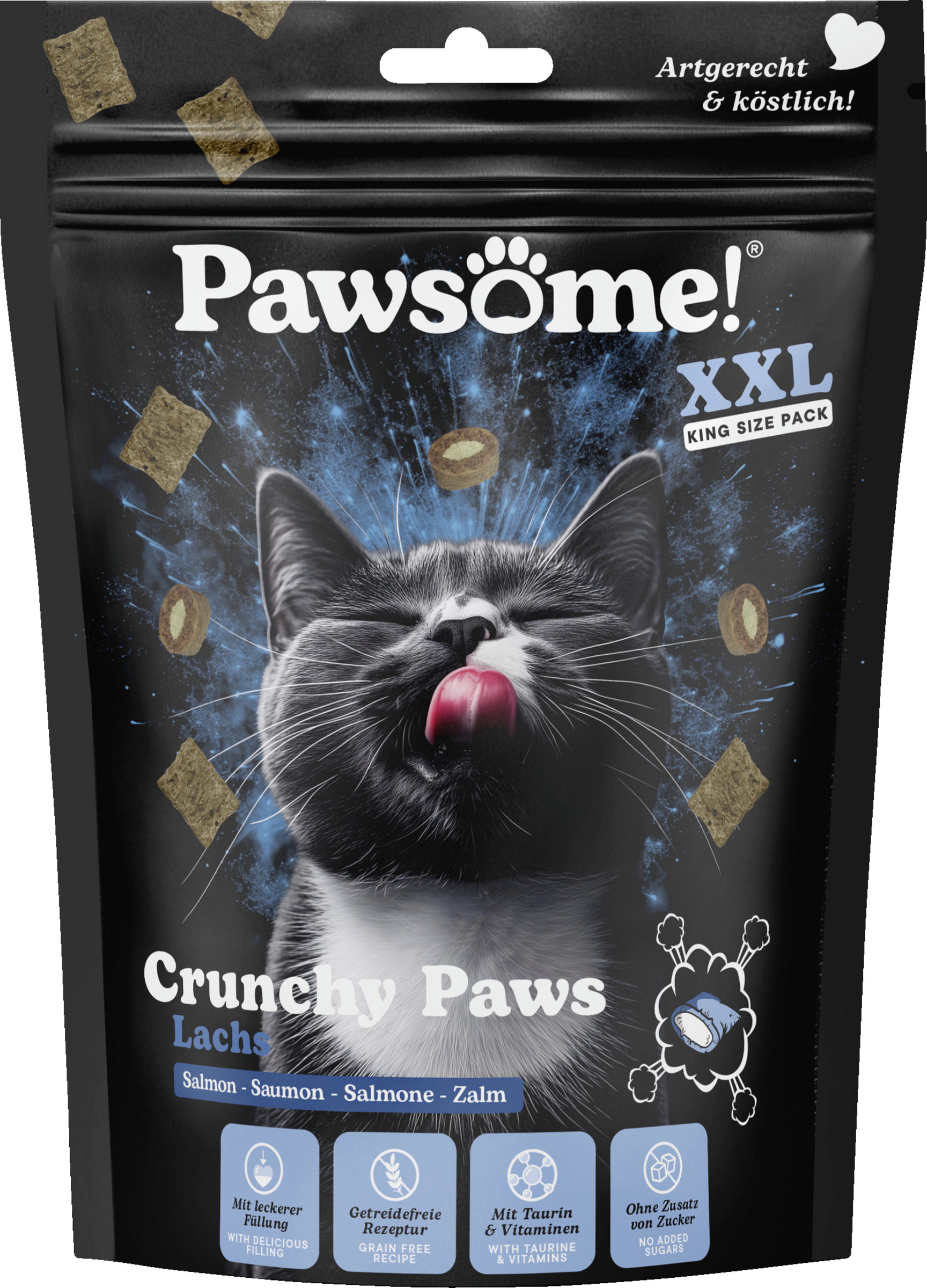 Pawsome Crunchy Paws Salmon 150g