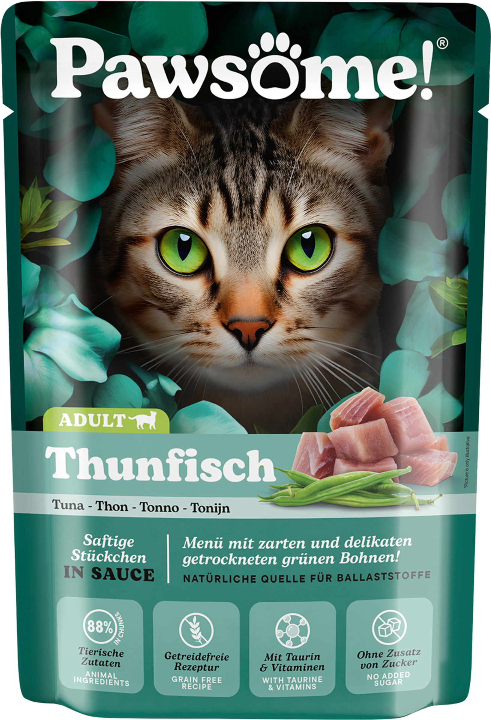 Pawsome wet cat food tuna