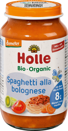 Holle baby food Menü Spaghetti Bolognese ab dem 8.Monat, demeter, 220 g