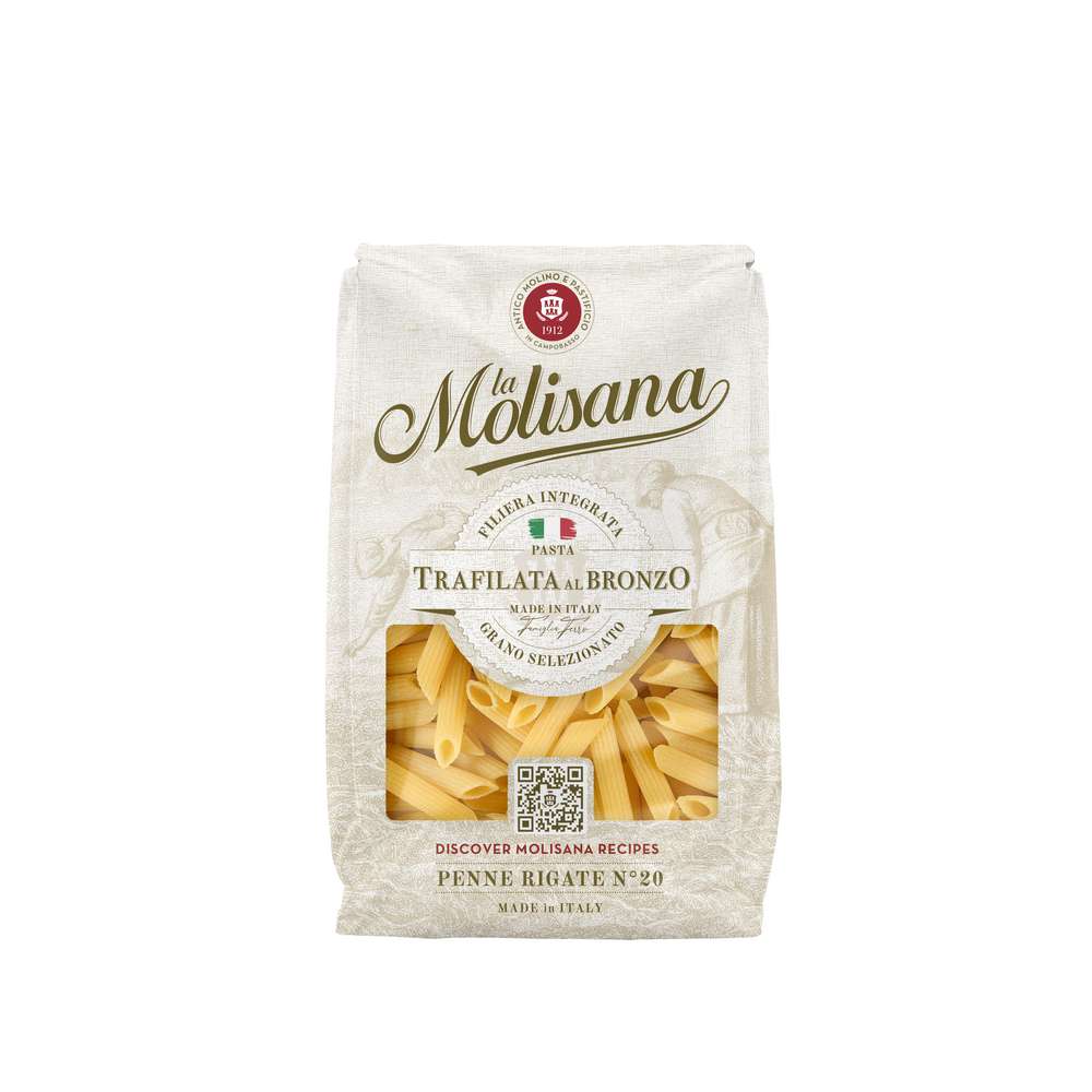 LA MOLISANA Penne Rigate No. 20, Pasta, 500 gm