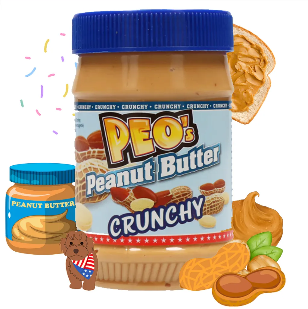TSI Consumer Goods PEOs Peanut Butter 510g Crunchy peanut butter made from roasted peanuts