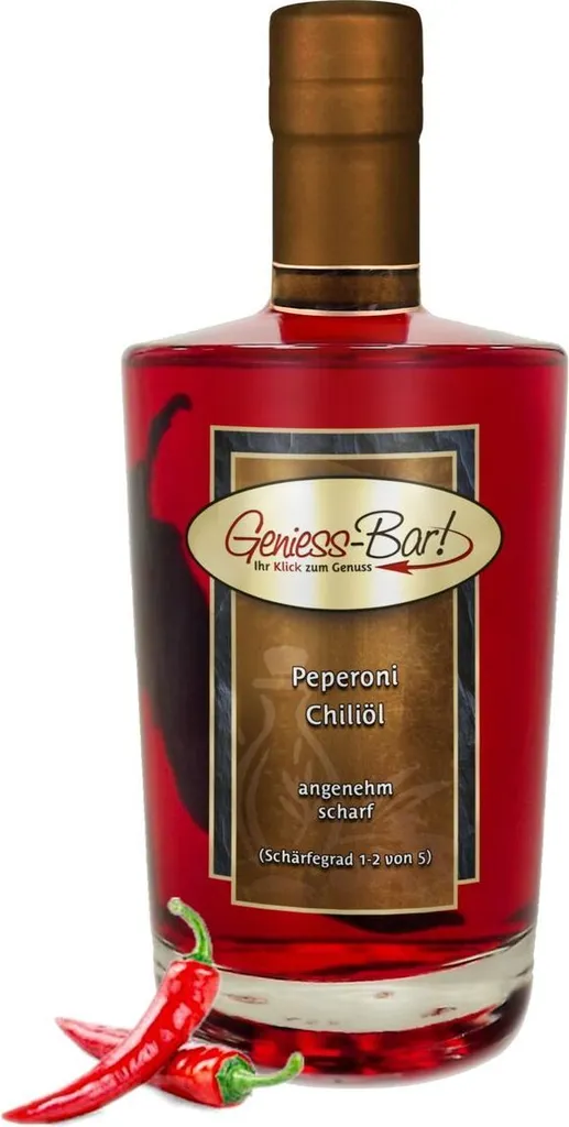 Geniess-Bar! Pepperoni oil - chili oil 0.35L Pleasantly hot!