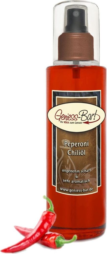 Geniess-Bar! Pepperoni oil - Chili oil spray bottle 0.26L Pleasantly hot! Pump spray