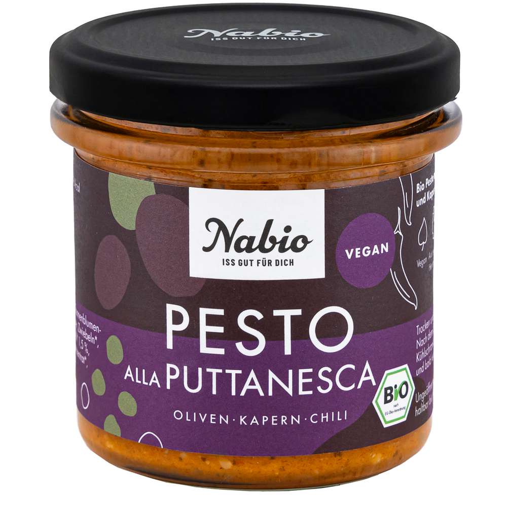 Pesto alla Puttanesca vegan