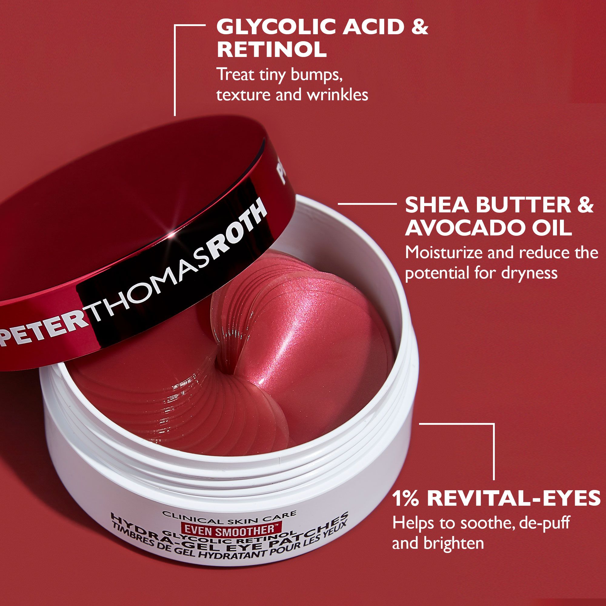 Peter Thomas Roth - Even Smoother Glycolic Retinol Hydra-Gel Eye Patches 30 ml