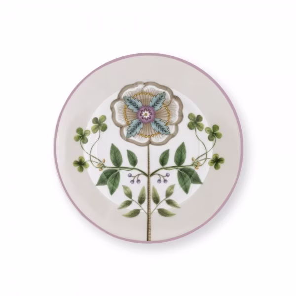 Petit Four Plate Lily & Lotus Off Lila by Pip Studio