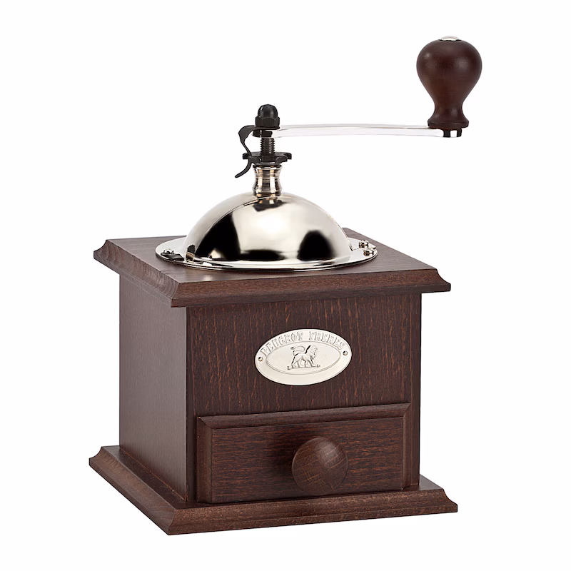PEUGEOT Coffee Grinder NOSTALGIE 21cm Beechwood Stainless Steel Hand Coffee Grinder Manual