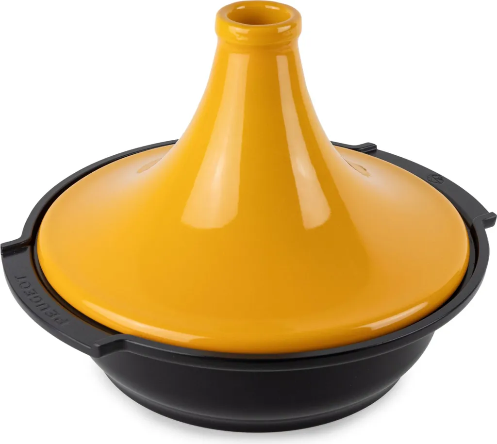 PEUGEOT Tagine ATLAS 30cm Saffron Yellow Steamer Aluminum Ceramic Induction