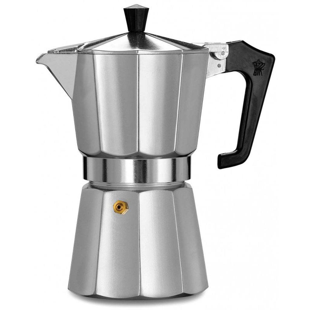 Pezzetti 1361 Italexpress Espresso Maker made of polished aluminum for 3 cups