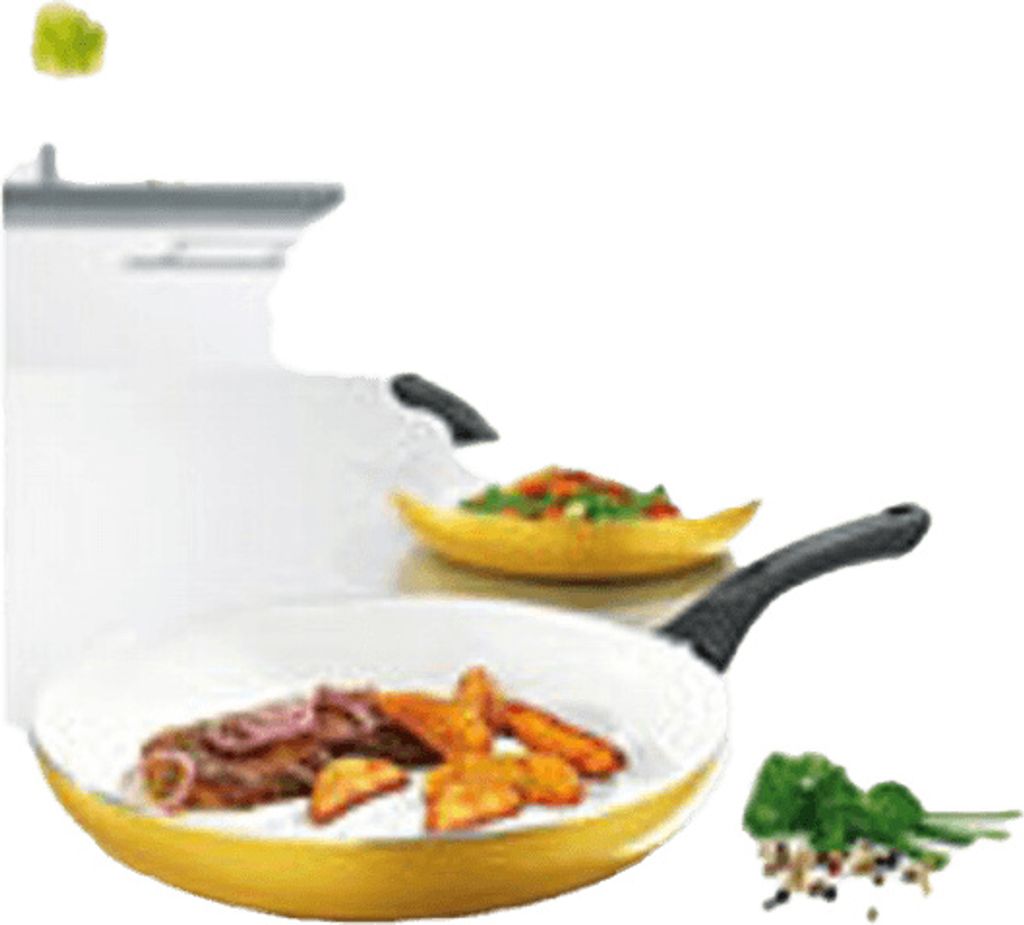 EUROHOME Yellow cast aluminum frying pan, Ø24 cm
