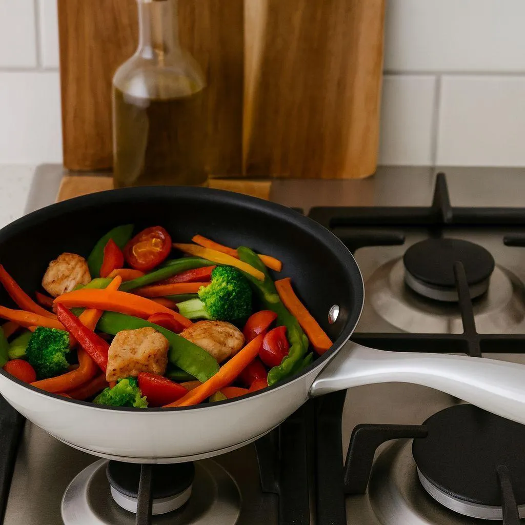Pan, Cosy & Trendy Classic, stainless steel, Ø20 cm, non-stick coating, suitable for all hob types including induction