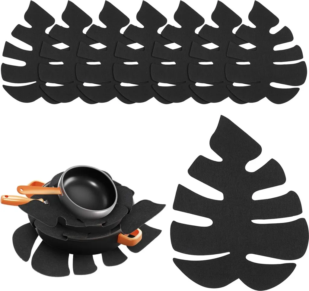 Markenlos Pan protectors - 8-pack, 35 × 27 cm, scratch-resistant protection for pots, bowls and pans