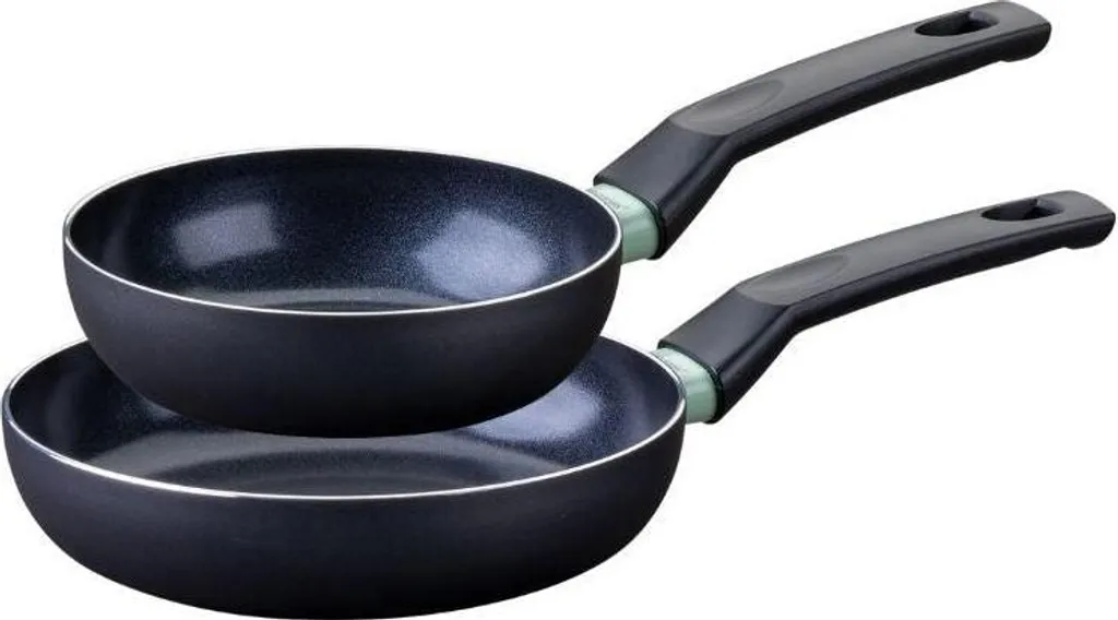 2-piece frying pan set, Fackelmann Brandao, 16 cm and 20 cm, non-stick coating, ceramic, PFAS-free, suitable for induction cooktops