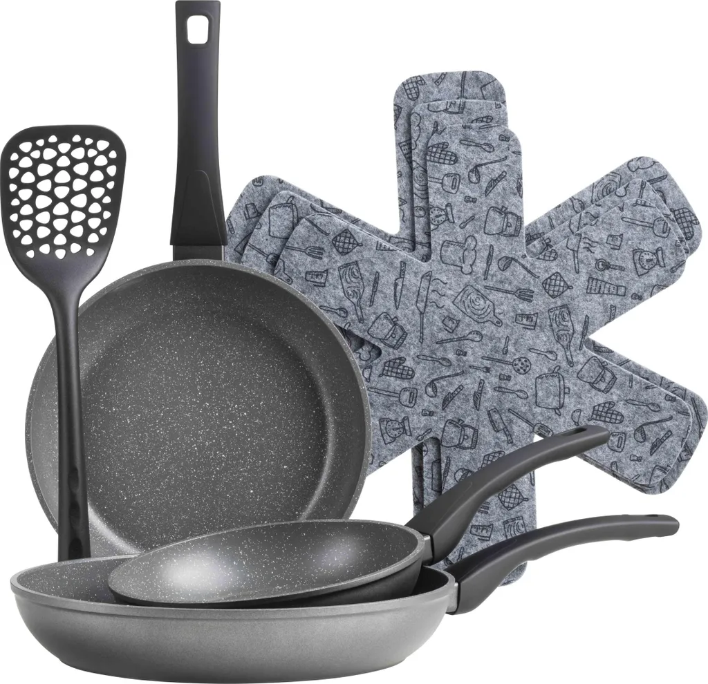 Maser 7-piece aluminum frying pan set, Leonis Mäser