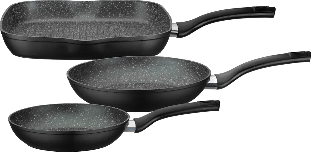GSW Gourmet granite pan set 3 pieces.