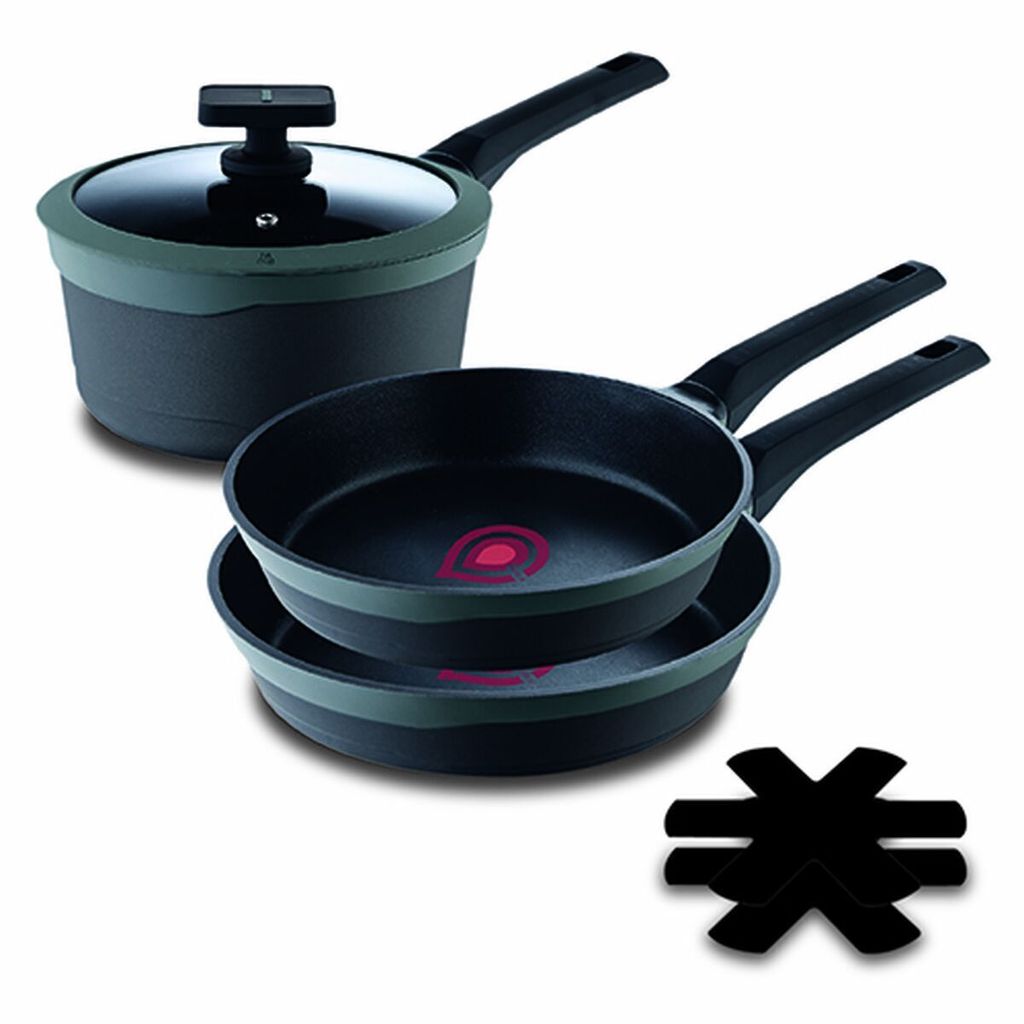 Masterpro GASTRO 4-piece frying pan set, black aluminum