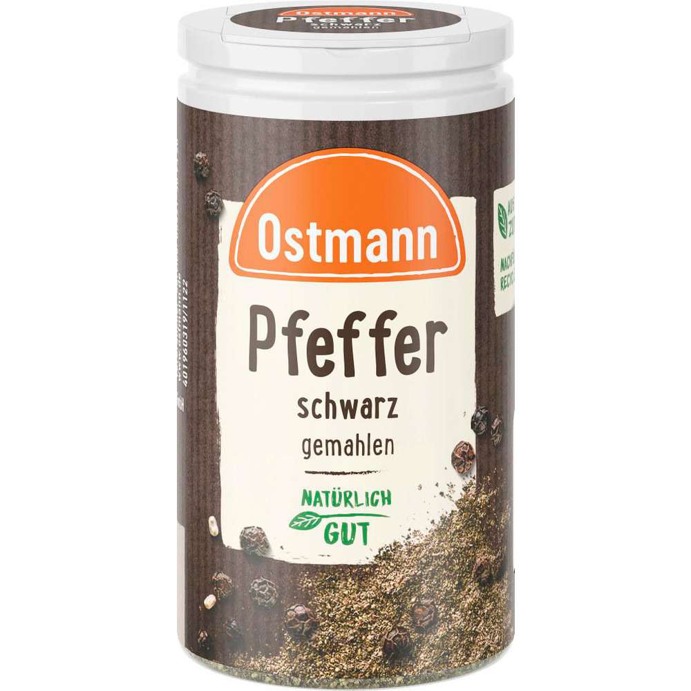 Ostmann Pfeffer schwarz, gemahlen