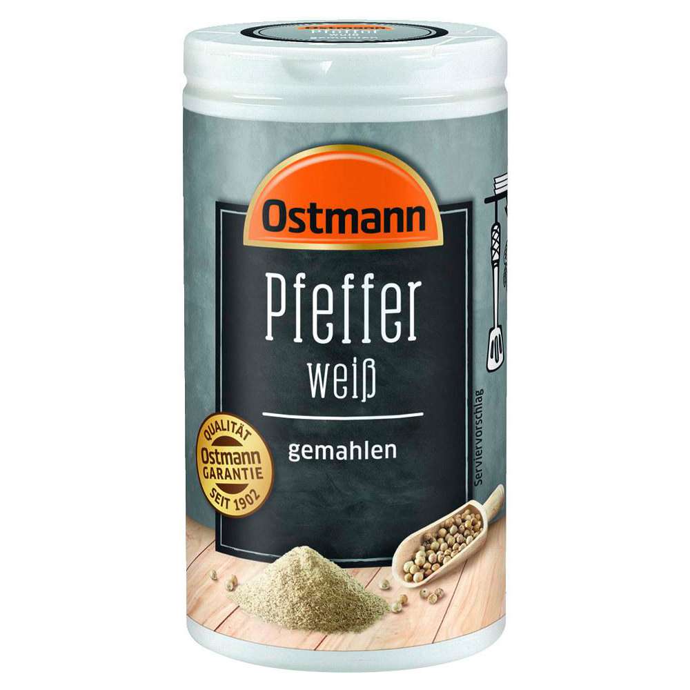 Ostmann Pfeffer weiß, gemahlen