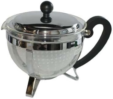 Bodum Chambord Teapot with Plastic Filter and Stainless Steel Lid 1 L glänzend
