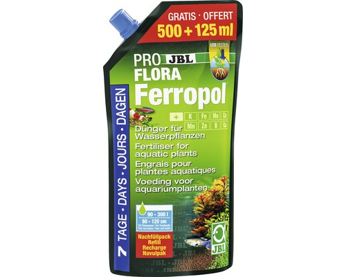 JBL Proflora Ferropol plant fertilizer refill pack 500 + 125 ml