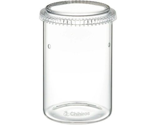 Chihiros Glass Pot Dew S planter approx. 14 x 10 cm, approx. 930 ml scanning glass for Wabi Kusa or terrascaping projects with lid and ventilation holes