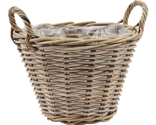 Plant basket made of natural fiber Elite 25 x 35 x 25 cm brown