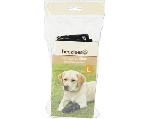 Paw protection L beetztees dog - protective shoe 4 pieces, neoprene with imitation leather sole, size of the paw approx. 8.5 x 8.5 cm
