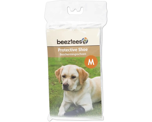 Paw protection M beetztees dog - protective shoe 3 pieces, neoprene with imitation leather sole, size of the paw approx. 7 x 8 cm