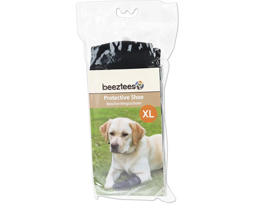 Paw protection XL beetztees dog - protective shoe 5 pieces, neoprene with imitation leather sole, size of the paw approx. 9.5 x 9 cm