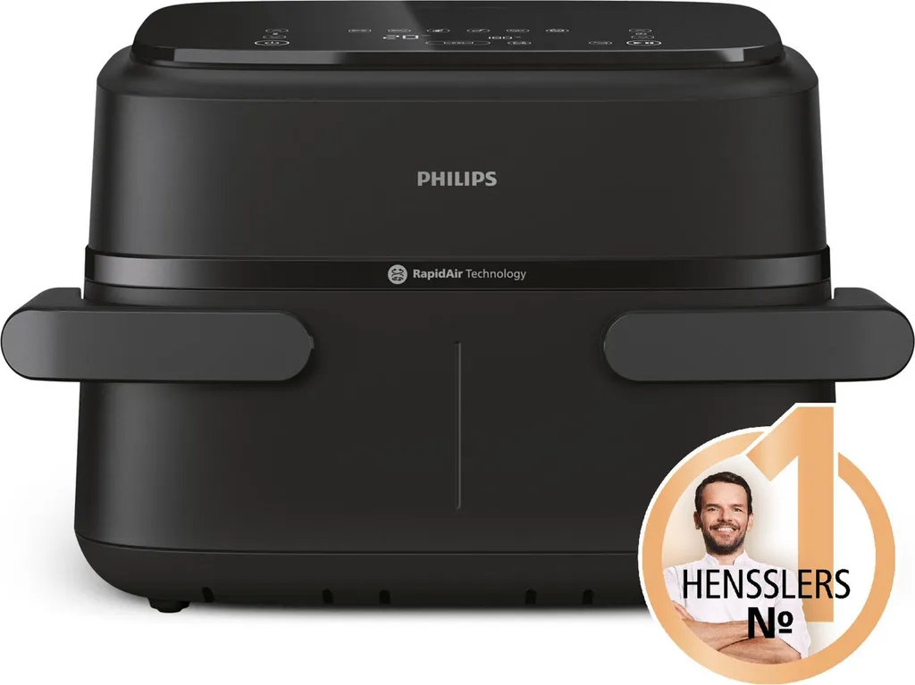 Philips Airfryer 1000 Series Flexible Basket - 7.1 L, 10 cooking functions, black (NA154/00)